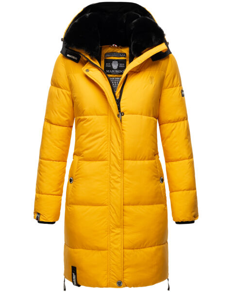 Navahoo Megan ladies winter hooded quilted jacket Gelb-Gr.XXL