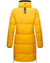Navahoo Megan ladies winter hooded quilted jacket Gelb-Gr.XXL