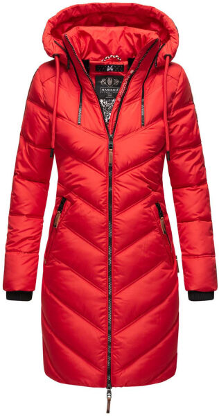 Marikoo Armasa lange Damen Winter Steppjacke Rot Größe XS - Gr. XS