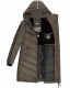Marikoo Armasa lange Damen Winter Steppjacke Anthrazit Größe XS - Gr. XS