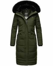 Navahoo Fahmiyaa ladies long hooded winter jacket Olive-Gr.XL