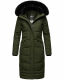 Navahoo Fahmiyaa ladies long hooded winter jacket Olive-Gr.XL