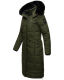 Navahoo Fahmiyaa ladies long hooded winter jacket Olive-Gr.XL