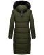 Navahoo Fahmiyaa ladies long hooded winter jacket Olive-Gr.XL