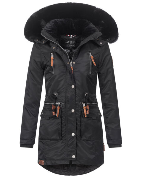 Navahoo Mangala Princess ladies winter parka jacket teddyfell Schwarz-Gr.XS