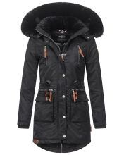Navahoo Mangala Princess ladies winter parka jacket teddyfell Schwarz-Gr.XS