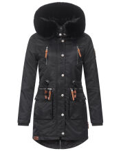 Navahoo Mangala Princess ladies winter parka jacket teddyfell Schwarz-Gr.XS