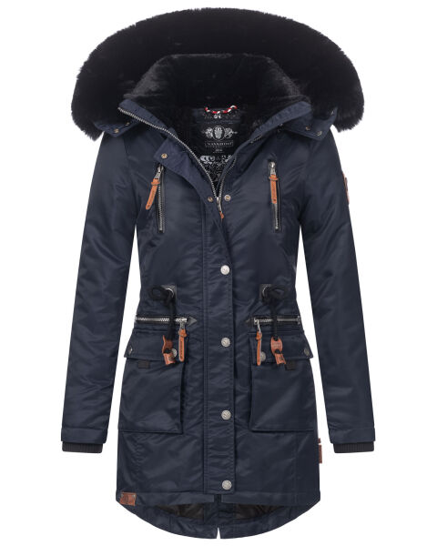 Navahoo Mangala Princess ladies winter parka jacket teddyfell Navy-Gr.XS