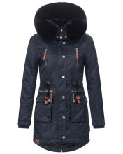 Navahoo Mangala Princess ladies winter parka jacket teddyfell Navy-Gr.XS