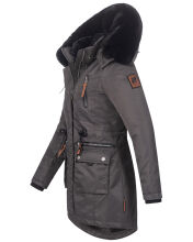 Navahoo Mangala Princess Damen Winter Parka Jacke TeddyfellAnthra-Gr.XS