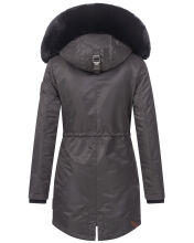 Navahoo Mangala Princess Damen Winter Parka Jacke TeddyfellAnthra-Gr.XS