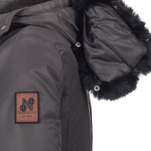Navahoo Mangala Princess Damen Winter Parka Jacke TeddyfellAnthra-Gr.XS