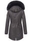 Navahoo Mangala Princess Damen Winter Parka Jacke TeddyfellAnthra-Gr.XS