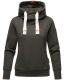 Navahoo Damen Sweatshirt Hoodie mit Kapuze Dark Grey Melange Größe XS - Gr. 34