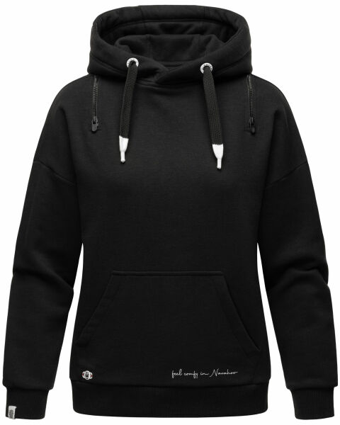 Navahoo Zuckerbärchen Damen Sweatshirt Hoodie Pullover Pulli Sweater Kapuze Schwarz-Gr.XS