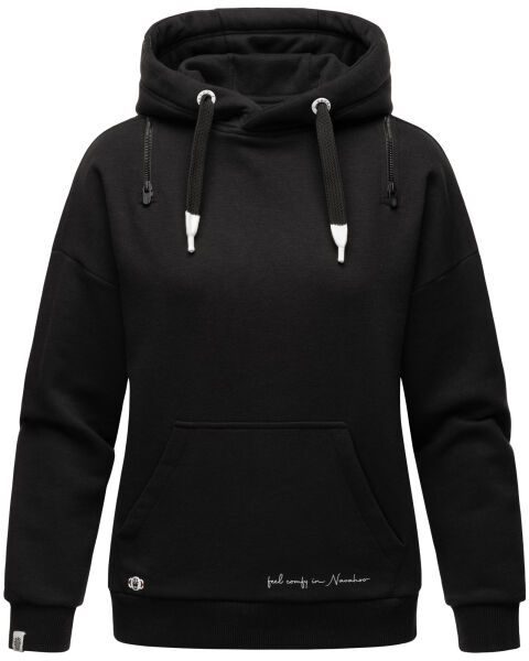 Navahoo Zuckerbärchen Damen Sweatshirt Hoodie Pullover Pulli Sweater Kapuze Schwarz-Gr.S