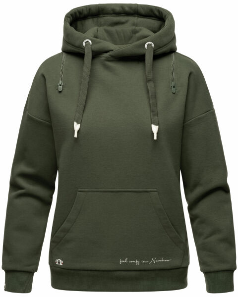 Navahoo Zuckerbärchen Damen Sweatshirt Hoodie Pullover Pulli Sweater Kapuze D.Olive-Gr.L