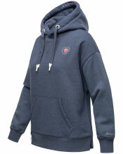 Navahoo Goldfee  ladies sweater hooded pullover sweatshirt Blue-Mel.-Gr.XXL