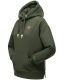 Navahoo Goldfee  ladies sweater hooded pullover sweatshirt Olive-Gr.XXL