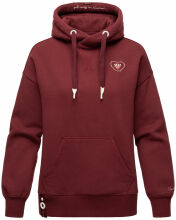 Navahoo Goldfee  ladies sweater hooded pullover sweatshirt Bordeaux-Gr.XL