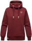 Navahoo Goldfee Damen Sweater mit Kapuze Pullover Sweatshirt Bordeaux-Gr.XXL