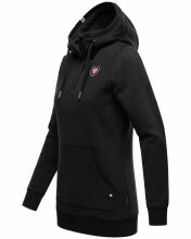 Navahoo Zauberelfe ladies hoodie pullover jumper with hood Schwarz-Gr.XS