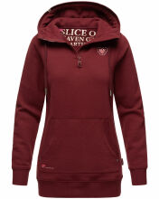 Navahoo Zauberelfe Damen Hoodie Pullover Pulli Sweater mit Kapuze Bordeaux Größe XS - Gr. 34
