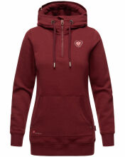 Navahoo Zauberelfe Damen Hoodie Pullover Pulli Sweater mit Kapuze Bordeaux Größe XS - Gr. 34