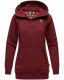 Navahoo Zauberelfe Damen Hoodie Pullover Pulli Sweater mit Kapuze Bordeaux Größe XS - Gr. 34