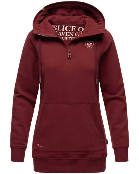Navahoo Zauberelfe Damen Hoodie Pullover Pulli Sweater mit Kapuze Bordeaux Größe XL - Gr. 42