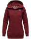 Navahoo Zauberelfe Damen Hoodie Pullover Pulli Sweater mit Kapuze Bordeaux Größe XL - Gr. 42