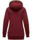 Navahoo Zauberelfe Damen Hoodie Pullover Pulli Sweater mit Kapuze Bordeaux Größe XL - Gr. 42