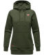 Navahoo Zauberelfe Damen Hoodie Pullover Pulli Sweater mit Kapuze Olive Größe XS - Gr. 34