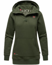 Navahoo Zauberelfe Damen Hoodie Pullover Pulli Sweater mit Kapuze Olive Größe XL - Gr. 42