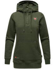 Navahoo Zauberelfe Damen Hoodie Pullover Pulli Sweater mit Kapuze Olive Größe XL - Gr. 42