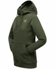 Navahoo Zauberelfe Damen Hoodie Pullover Pulli Sweater mit Kapuze Olive Größe XL - Gr. 42