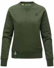 Navahoo Zuckerschnecke Damen Pullover Sweatshirt Pulli Sweater Olive Größe XS - Gr. 34