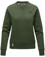 Navahoo Zuckerschnecke Damen Pullover Sweatshirt Pulli Sweater Olive Größe XL - Gr. 42