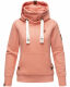 Navahoo Raniaa Damen Sweatshirt Hoodie Pullover Pulli Sweater Kapuze Apricot - Melange Größe XS - Gr. 34