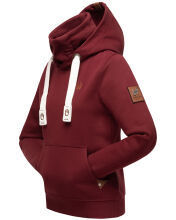Navahoo Raniaa Damen Sweatshirt Hoodie Pullover Pulli Sweater Kapuze Bordeaux Größe XS - Gr. 34