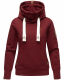 Navahoo Raniaa Damen Sweatshirt Hoodie Pullover Pulli Sweater Kapuze Bordeaux Größe XS - Gr. 34