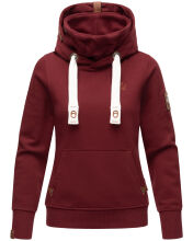 Navahoo Raniaa Damen Sweatshirt Hoodie Pullover Pulli Sweater Kapuze Bordeaux Größe XL - Gr. 42