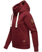 Navahoo Raniaa Damen Sweatshirt Hoodie Pullover Pulli Sweater Kapuze Bordeaux Größe XXL - Gr. 44