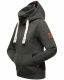 Navahoo Raniaa Damen Sweatshirt Hoodie Pullover Pulli Sweater Kapuze Dunkelgrau - Melange Größe L - Gr. 40