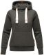 Navahoo Damlaa Damen Kapuzenpullover Sweatshirt Hoodie Dunkelgrau - Melange Größe XS - Gr. 34