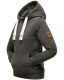 Navahoo Damlaa Damen Kapuzenpullover Sweatshirt Hoodie Dunkelgrau - Melange Größe XS - Gr. 34