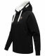 Marikoo Airii Damen Sweater Kapuzenpullover Hoodie Schwarz Größe S - Gr. 36