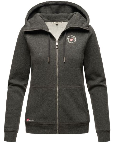 Marikoo Setsunaa Damen Sweatjacke Hoodie Pullover Kapuze D.Grau-Mel.-Gr.XS