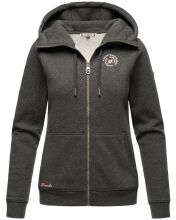 Marikoo Setsunaa Damen Sweatjacke Hoodie Pullover Kapuze D.Grau-Mel.-Gr.XS