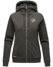 Marikoo Setsunaa Damen Sweatjacke Hoodie Pullover Kapuze D.Grau-Mel.-Gr.XS